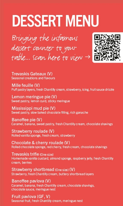 Dessert Menu 2026