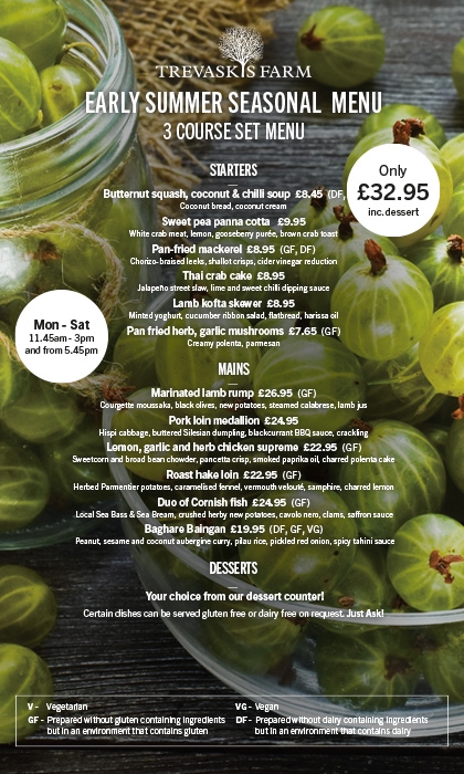 Sesonal Summer Menu