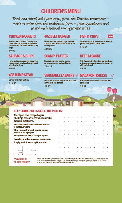 Children’s Menu April 2026