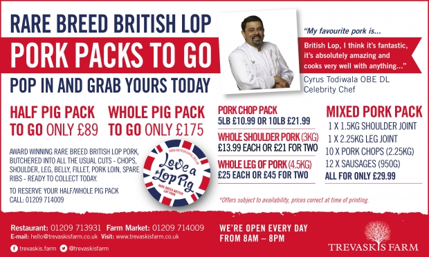 Rare breed British Lop pork packs ready to go!